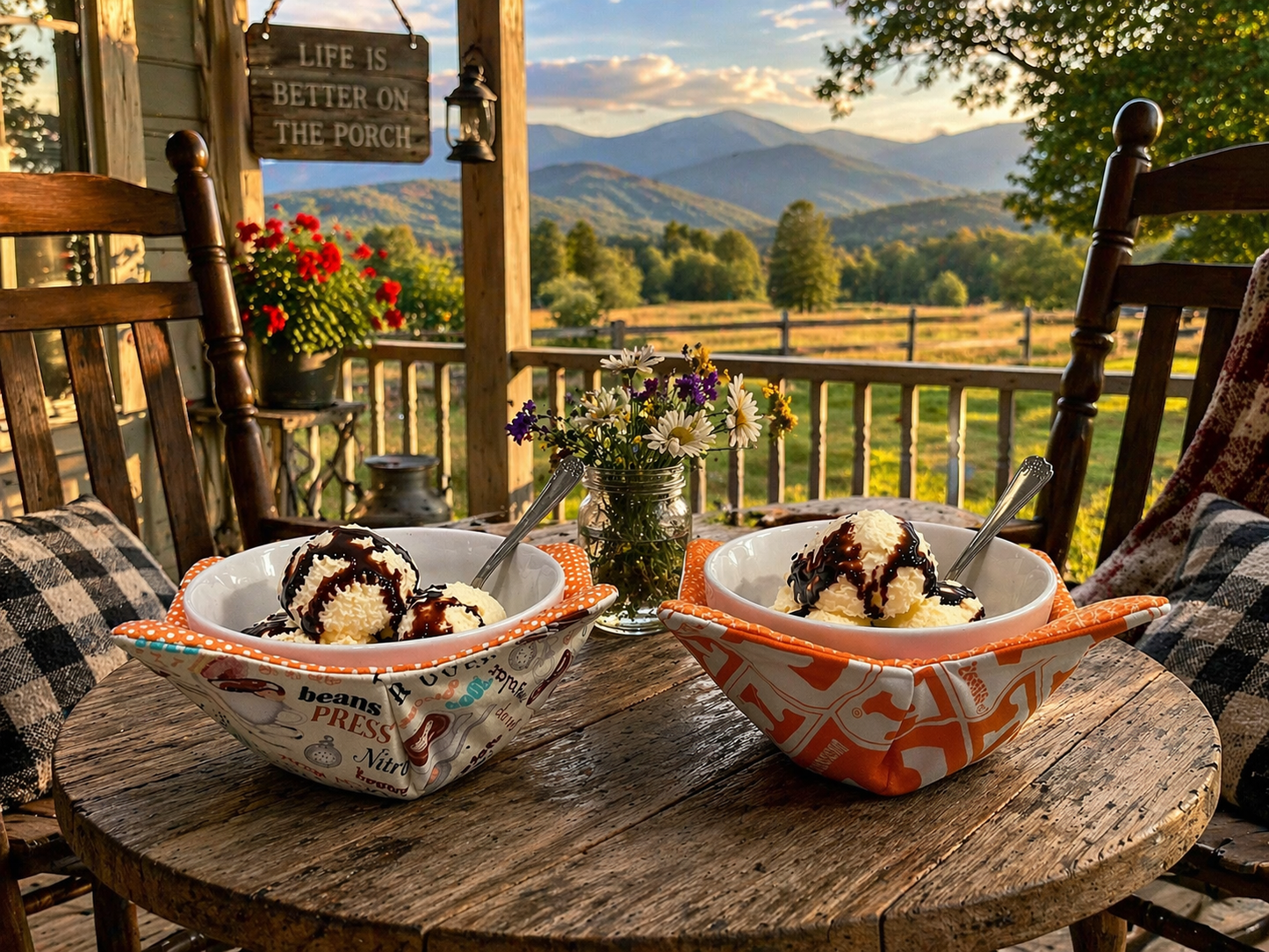 Nanny's Porch Bowl Holders